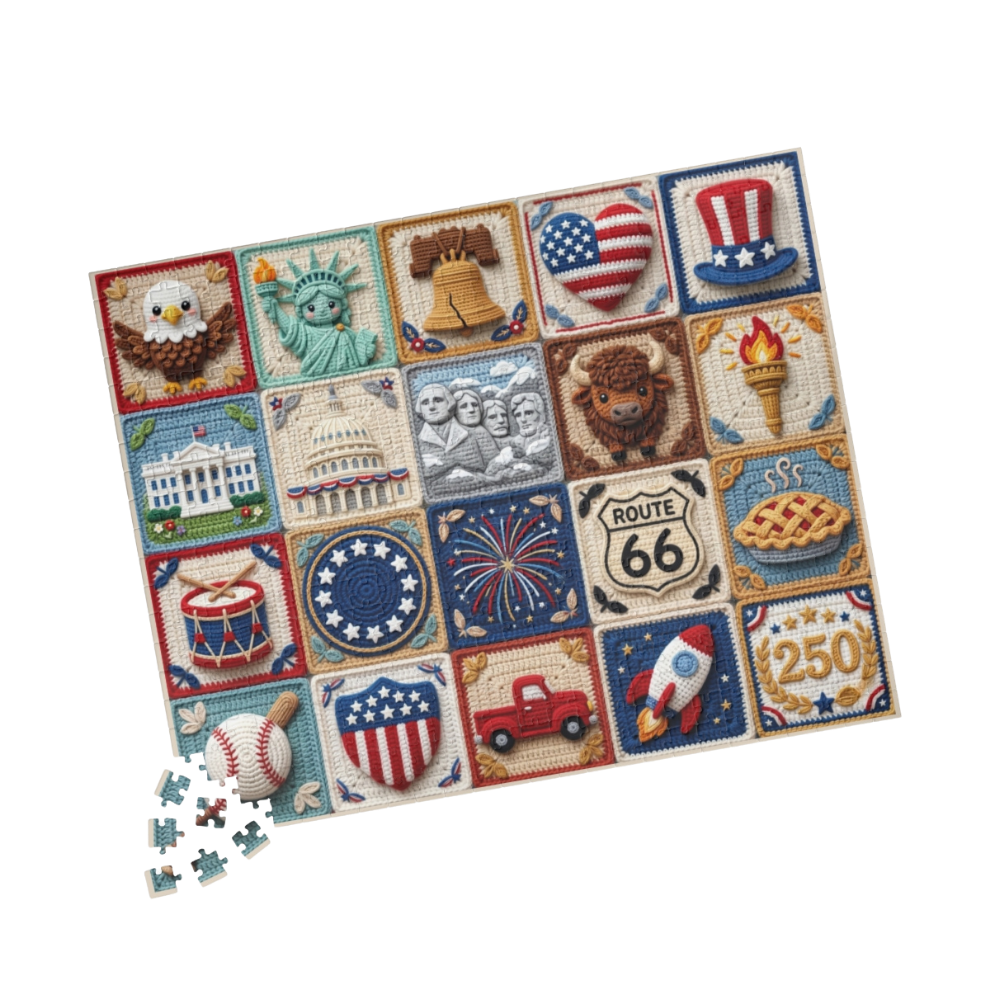 Americana Patchwork Jigsaw Puzzle