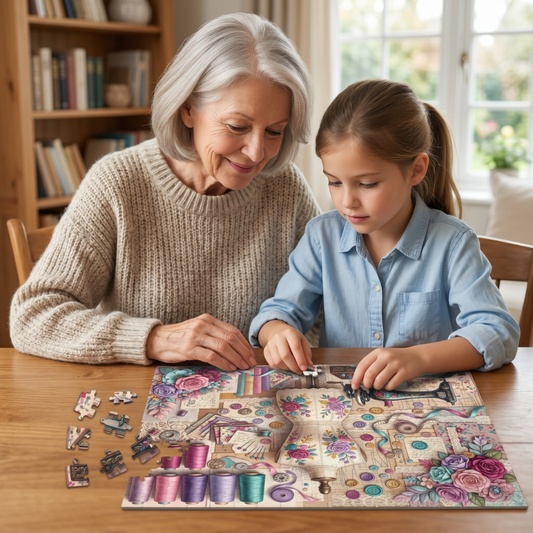 Seamstress’s Garden Jigsaw Puzzle