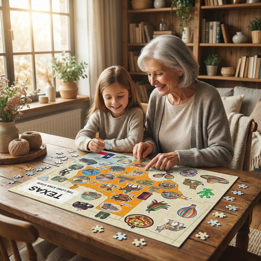 Texas Map Jigsaw Puzzle