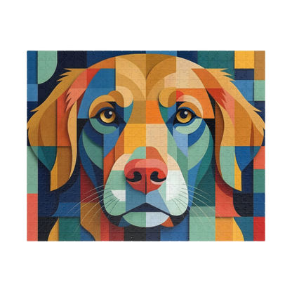 Abstract Dog Portrait Jigsaw Puzzle