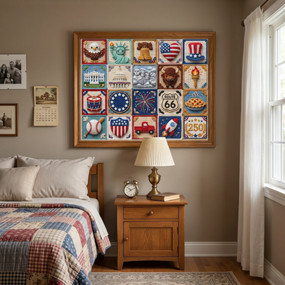 Americana Patchwork Jigsaw Puzzle