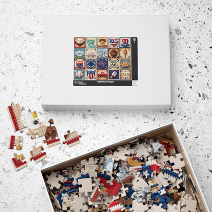 Americana Patchwork Jigsaw Puzzle