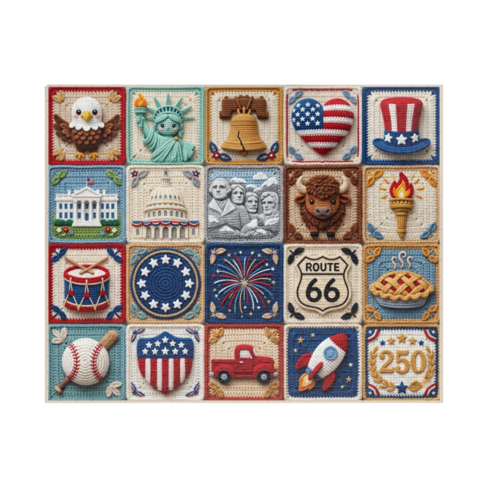 Americana Patchwork Jigsaw Puzzle
