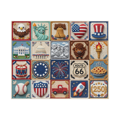 Americana Patchwork Jigsaw Puzzle