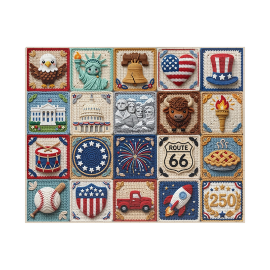 Americana Patchwork Jigsaw Puzzle