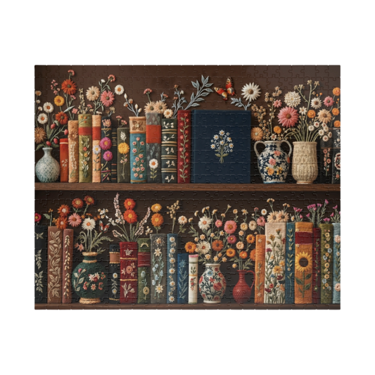 Books & Blooms Jigsaw Puzzle
