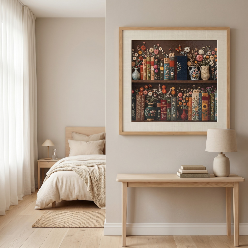 Books & Blooms Jigsaw Puzzle