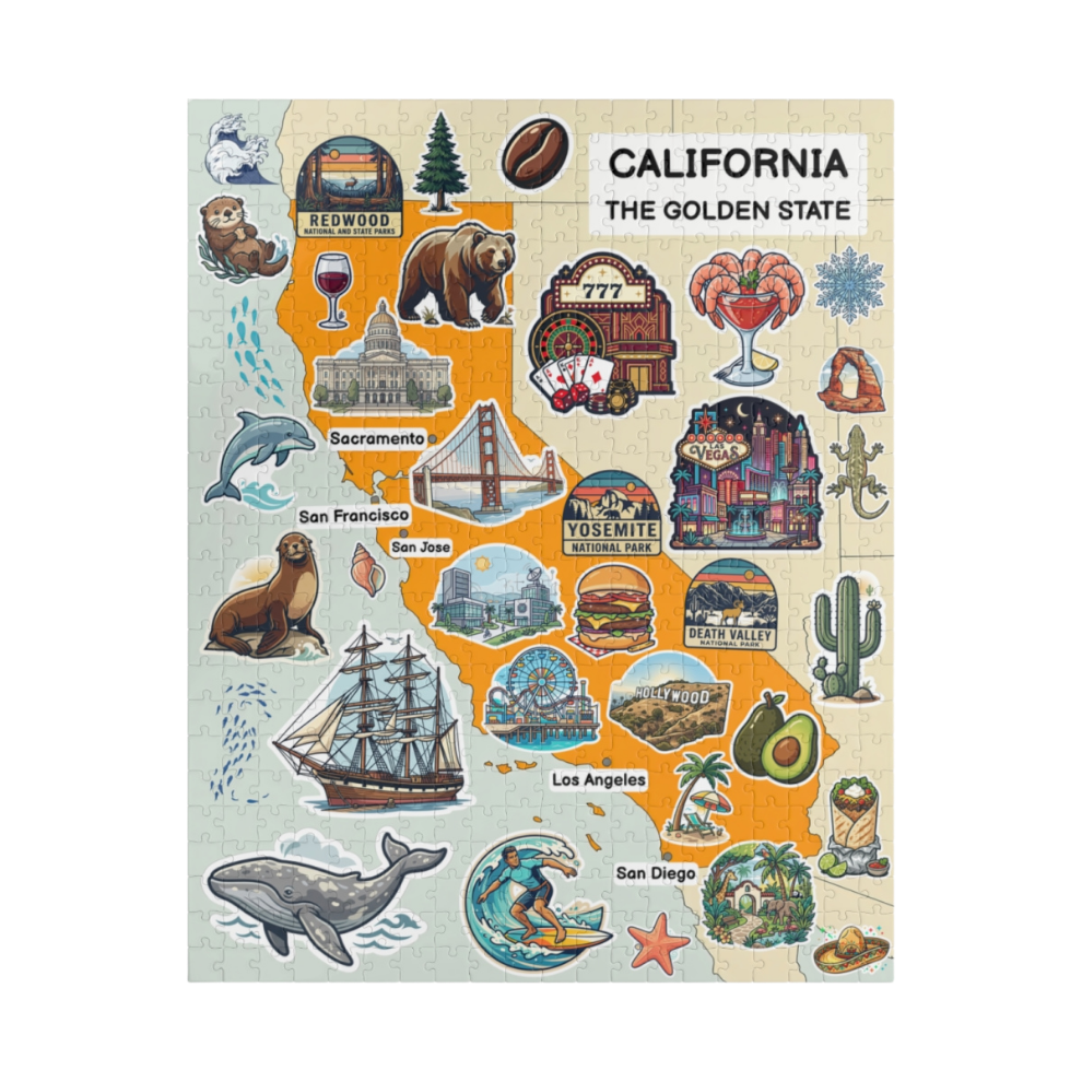 California Map Jigsaw Puzzle