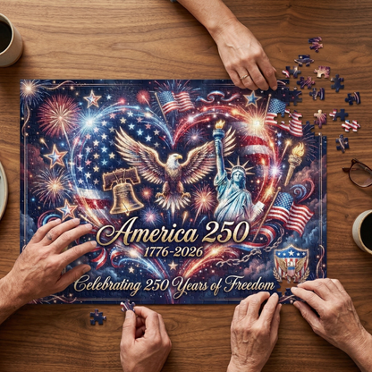 Fireworks USA 250 Anniversary Jigsaw Puzzle