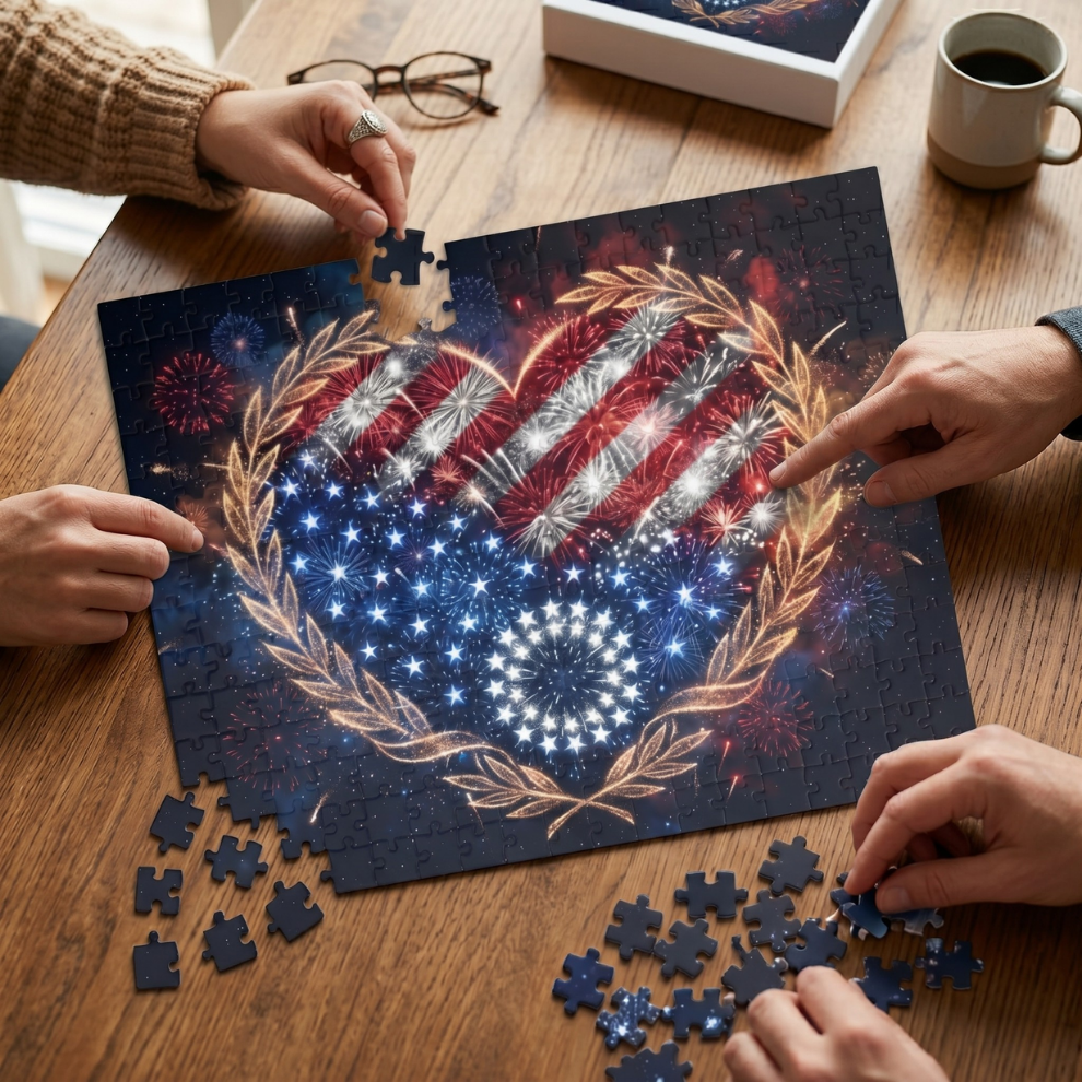 Heart of America Fireworks Jigsaw Puzzle