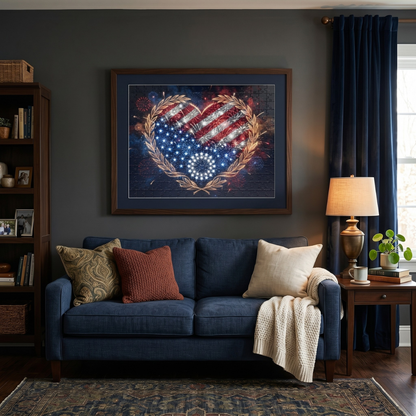 Heart of America Fireworks Jigsaw Puzzle