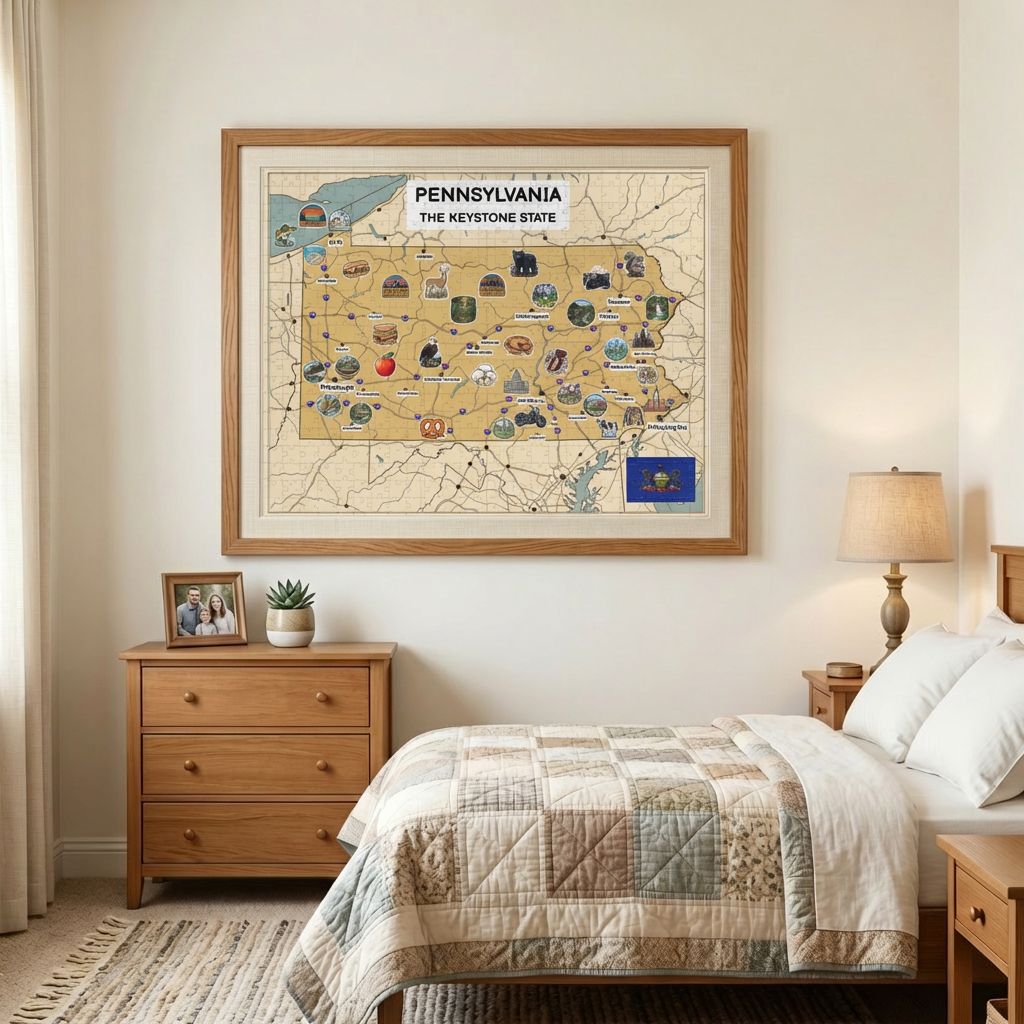 Pennsylvania Map Jigsaw Puzzle