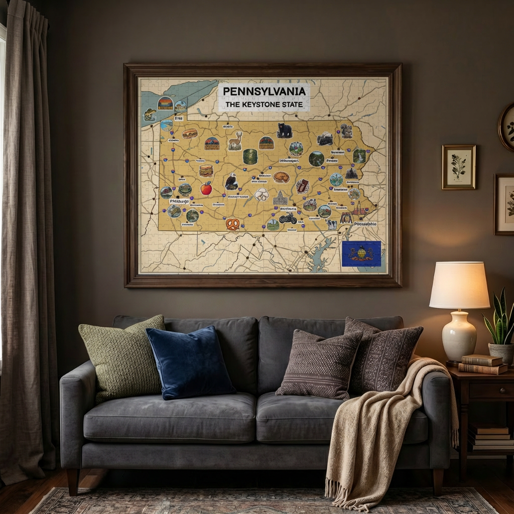 Pennsylvania Map Jigsaw Puzzle
