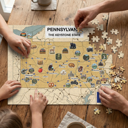 Pennsylvania Map Jigsaw Puzzle