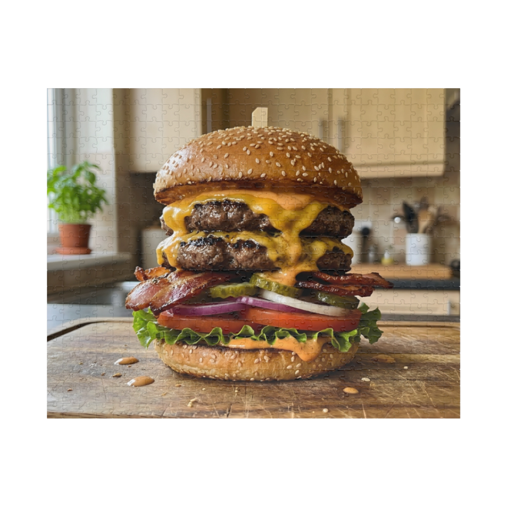 Realistic Burger Jigsaw Puzzle