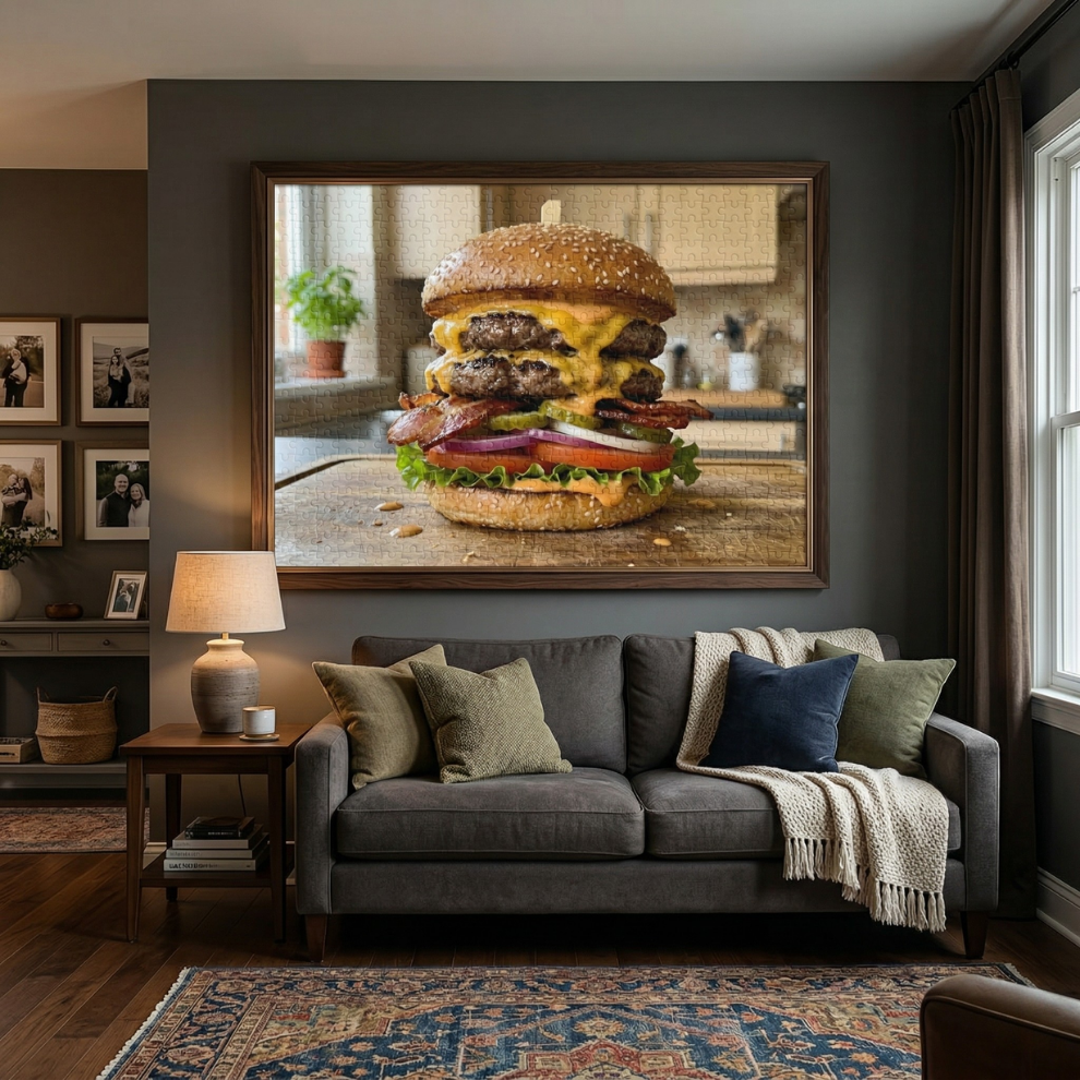 Realistic Burger Jigsaw Puzzle