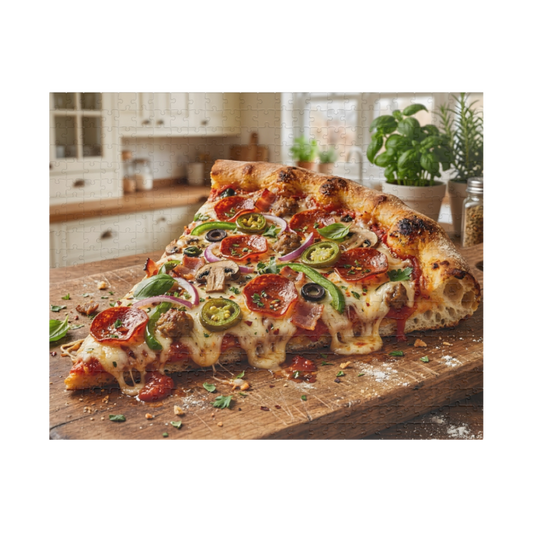 Realistic Pizza Jigsaw Puzzle