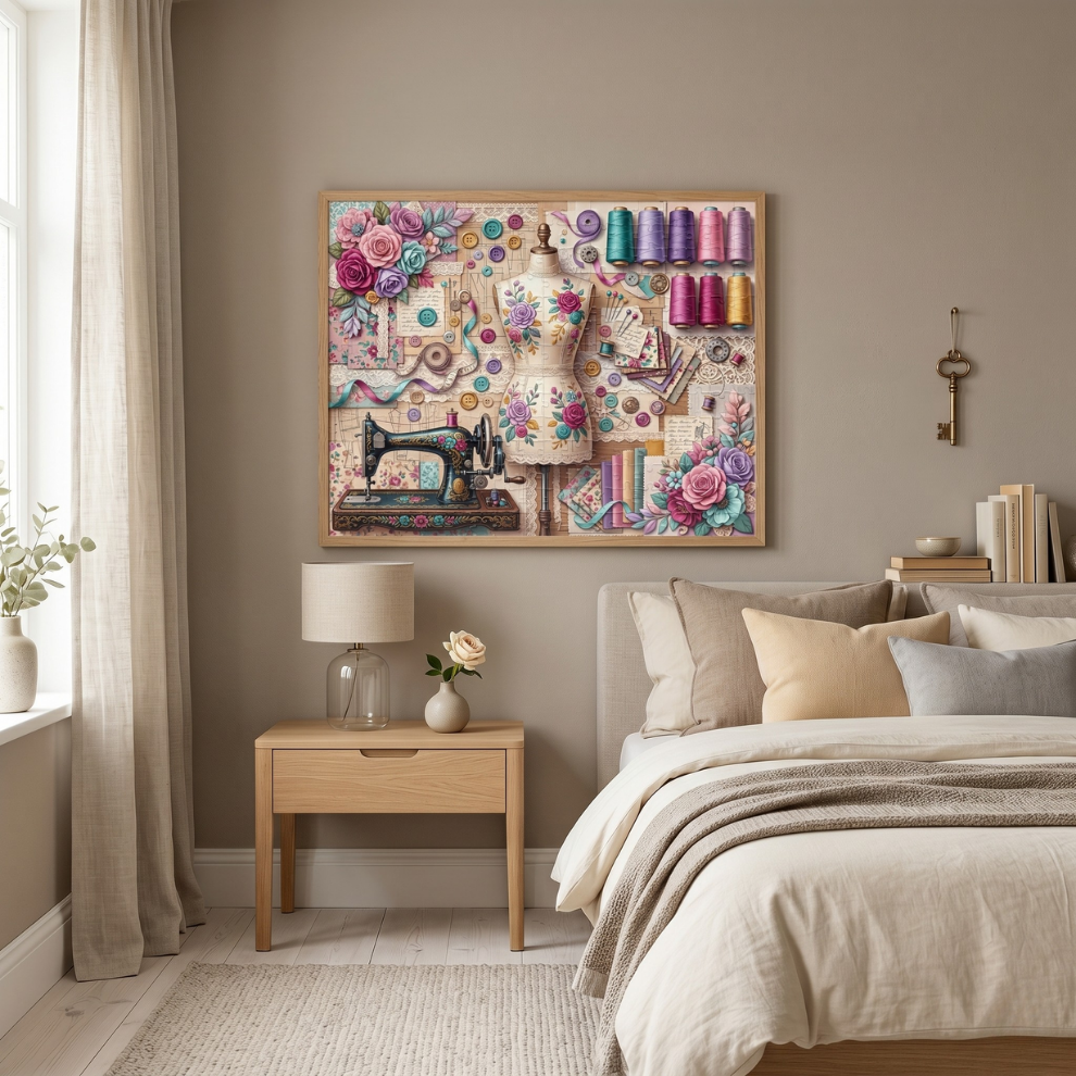 Seamstress’s Garden Jigsaw Puzzle