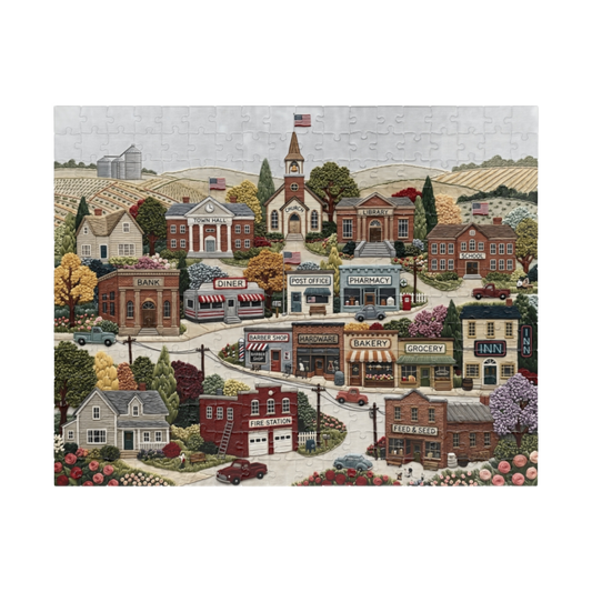 Small-Town America Jigsaw Puzzle