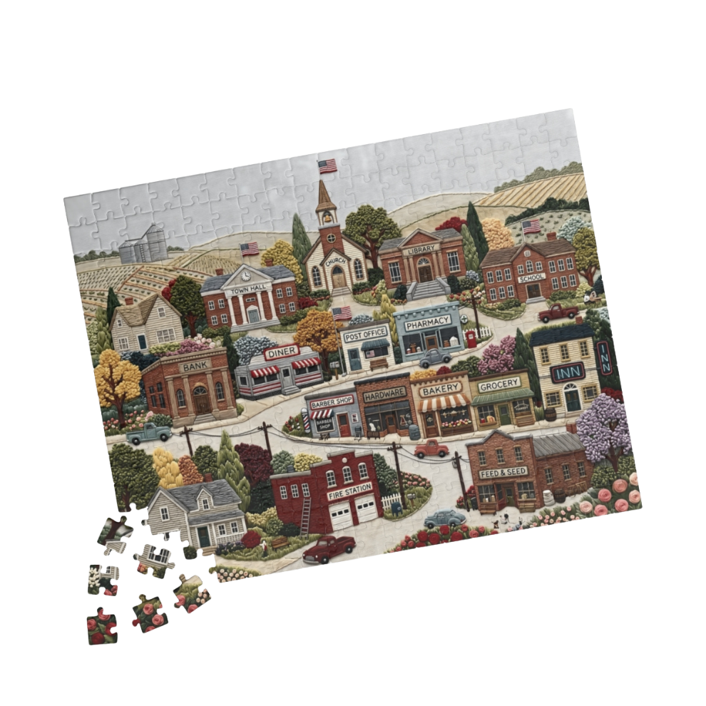Small-Town America Jigsaw Puzzle