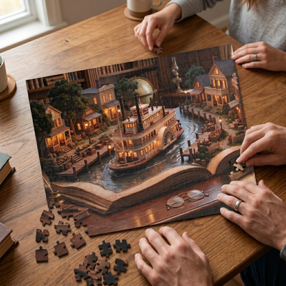 Storybook Steamboat Jigsaw Puzzle