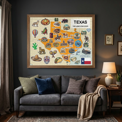 Texas Map Jigsaw Puzzle