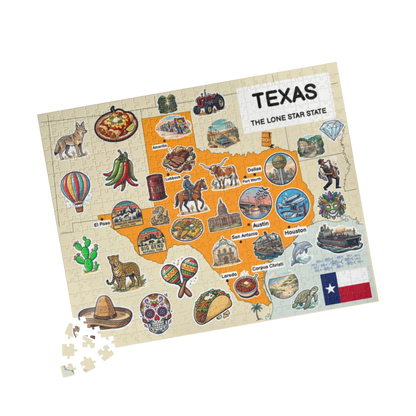 Texas Map Jigsaw Puzzle