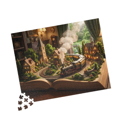 Train in the Book Jigsaw Puzzle