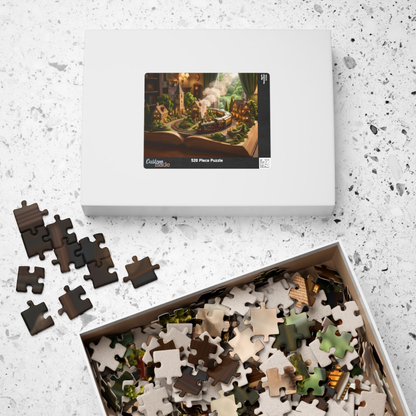 Train in the Book Jigsaw Puzzle